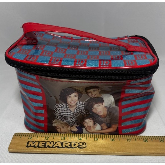 One Direction Zipper Bag Harry Zane Niall Louis And Liam Black Vinyl 1D Bag - Picture 8 of 8